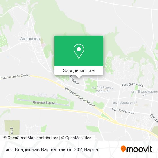 жк. Владислав Варненчик бл.302 карта