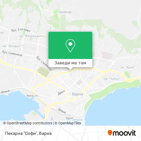 Пекарна "Софи" карта