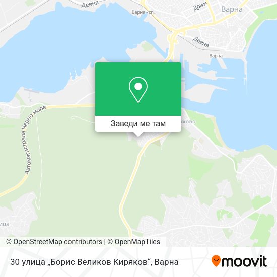 30 улица „Борис Великов Киряков“ карта