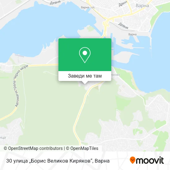 30 улица „Борис Великов Киряков“ карта