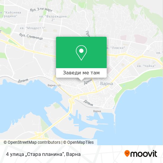 4 улица „Стара планина“ карта
