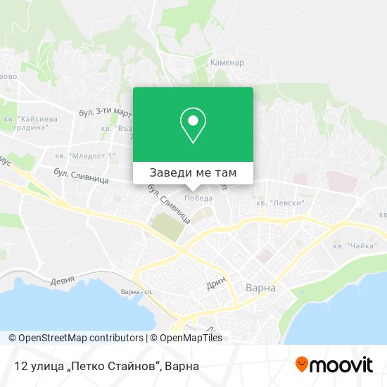 12 улица „Петко Стайнов“ карта