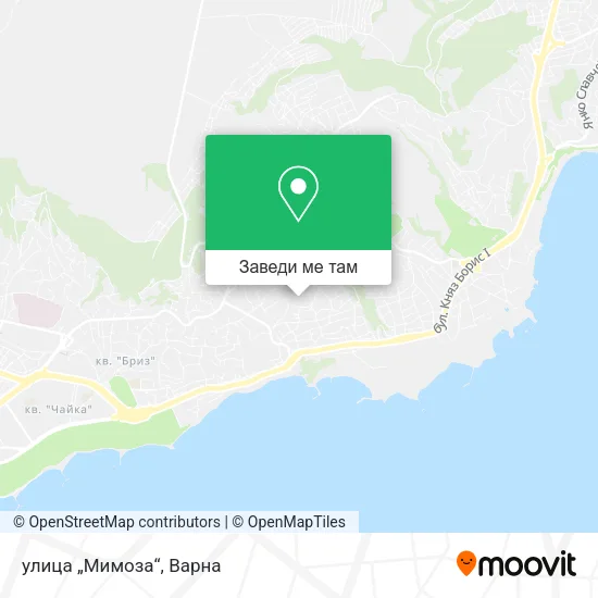 улица „Мимоза“ карта