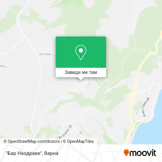 "Бар Наздраве" карта