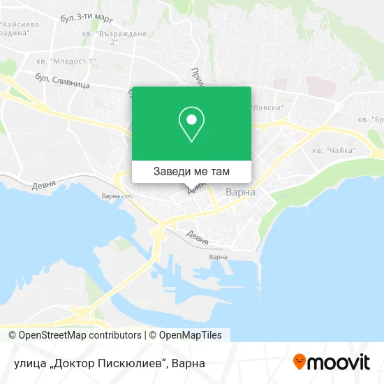 улица „Доктор Пискюлиев“ карта