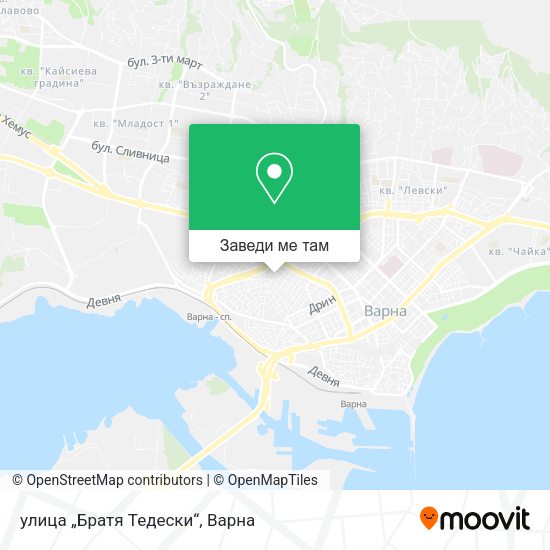 улица „Братя Тедески“ карта