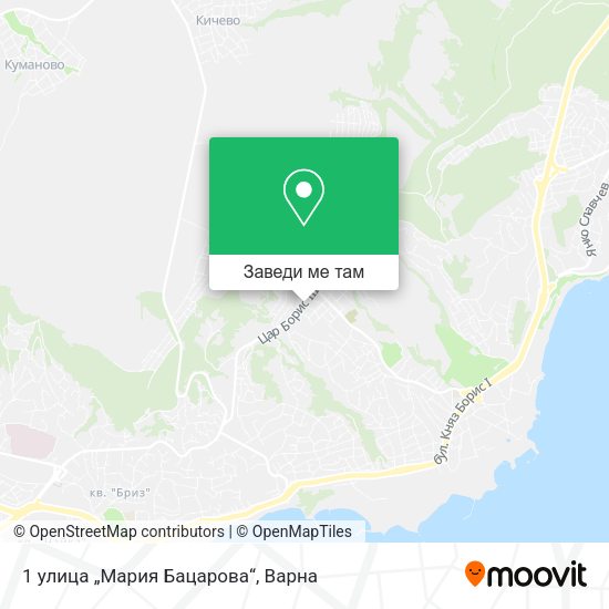 1 улица „Мария Бацарова“ карта