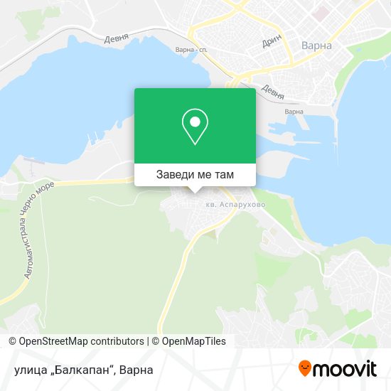 улица „Балкапан“ карта