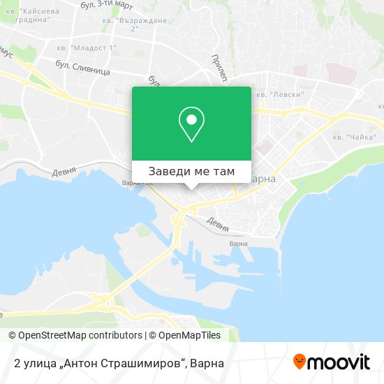 2 улица „Антон Страшимиров“ карта