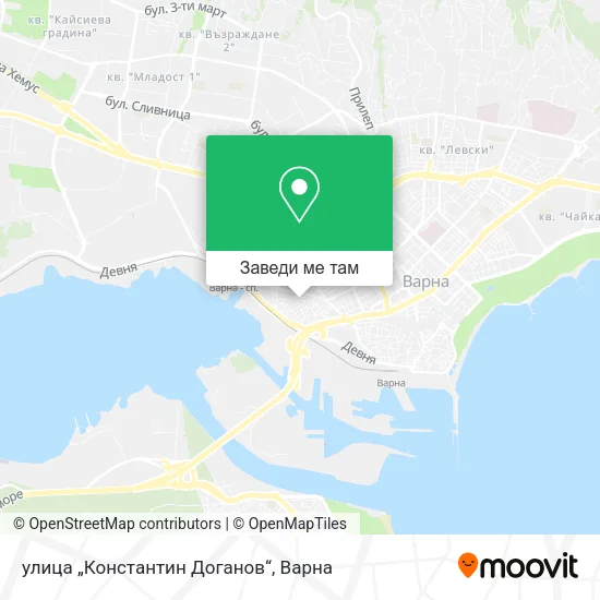 улица „Константин Доганов“ карта