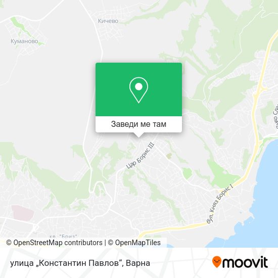 улица „Константин Павлов“ карта