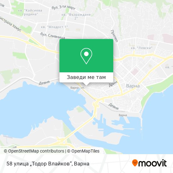 58 улица „Тодор Влайков“ карта