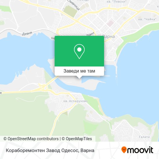 Кораборемонтен Завод Одесос карта