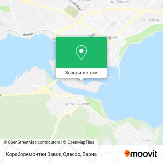 Кораборемонтен Завод Одесос карта