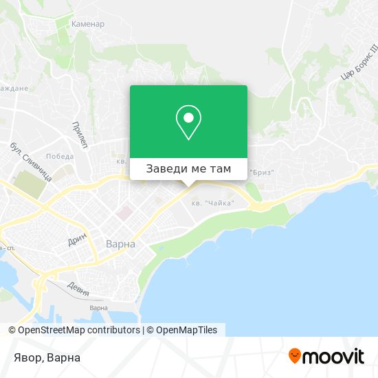 Явор карта