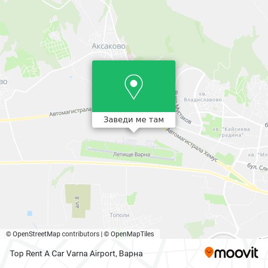 Top Rent A Car Varna Airport карта