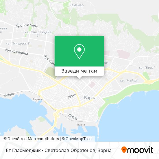 Ет Гласмеджик - Светослав Обретенов карта