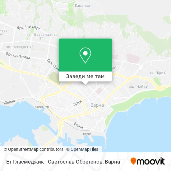 Ет Гласмеджик - Светослав Обретенов карта