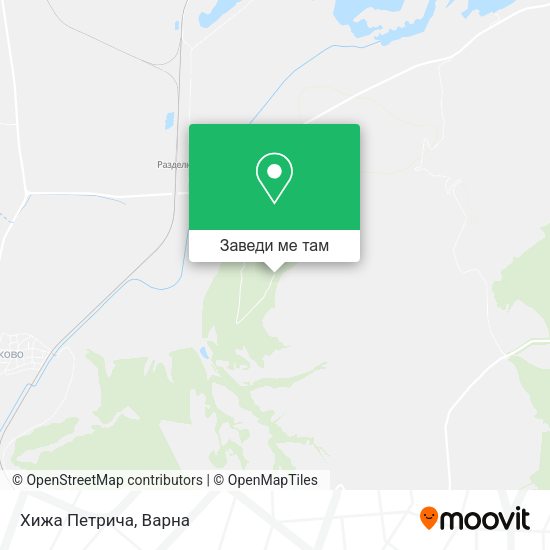 Хижа Петрича карта