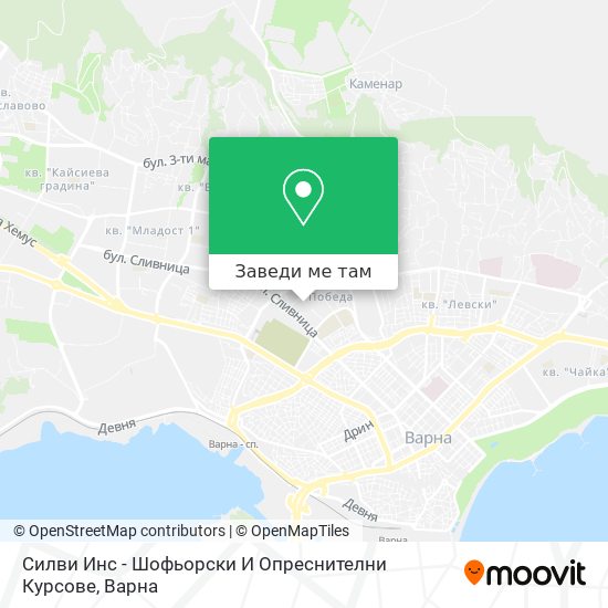 Силви Инс - Шофьорски И Опреснителни Курсове карта