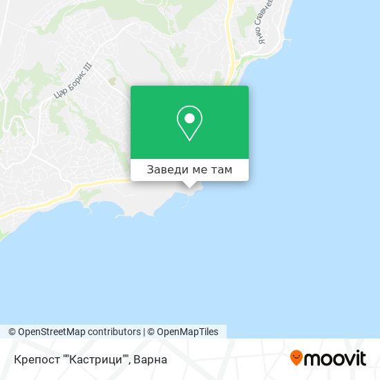 Крепост ""Кастрици"" карта
