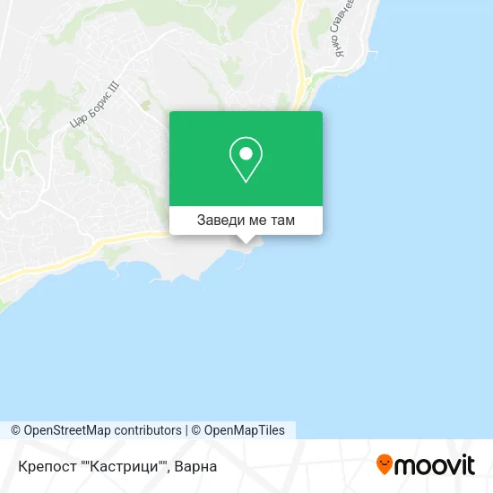 Крепост ""Кастрици"" карта