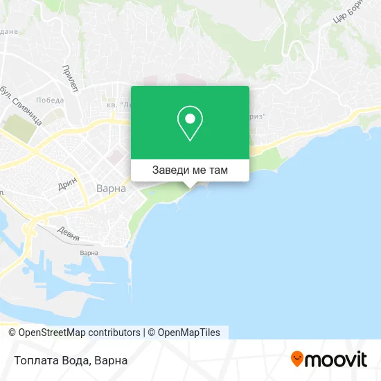 Топлата Вода карта