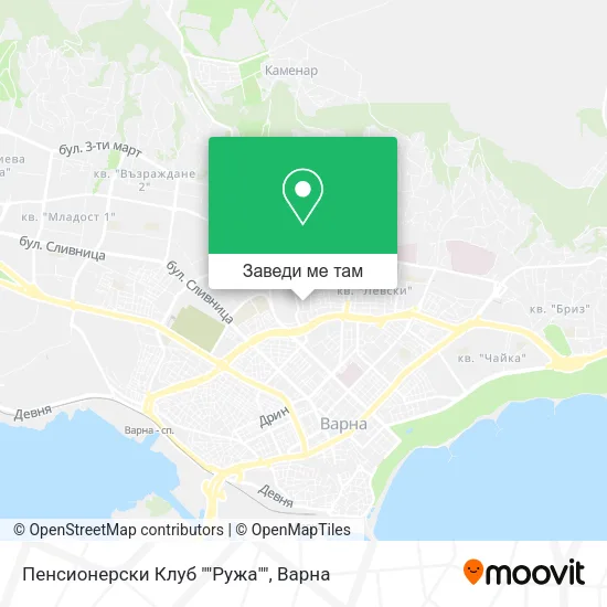 Пенсионерски Клуб ""Ружа"" карта