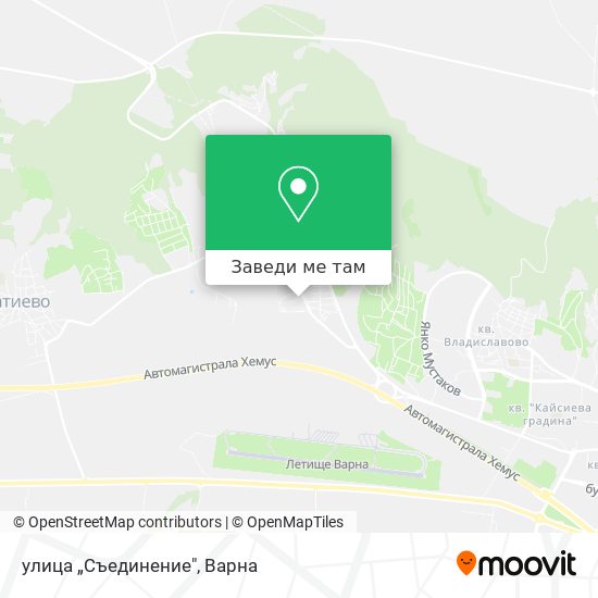 улица „Съединение" карта