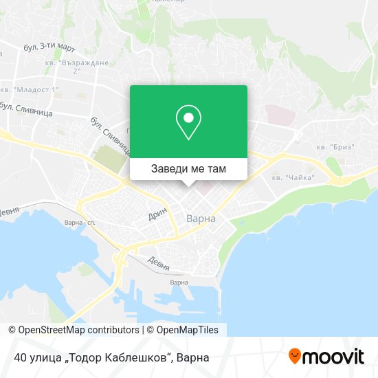 40 улица „Тодор Каблешков“ карта