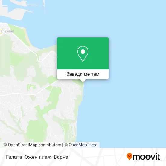 Галата Южен плаж карта