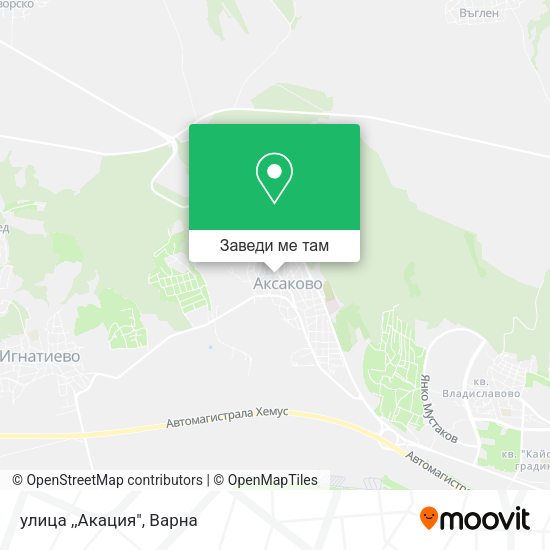 улица ,,Акация" карта