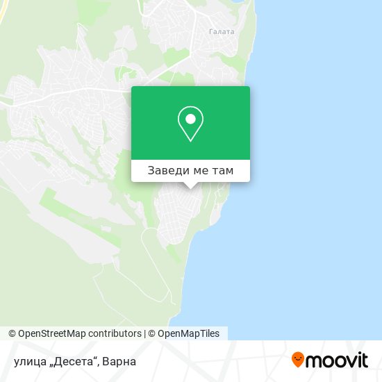 улица „Десета“ карта