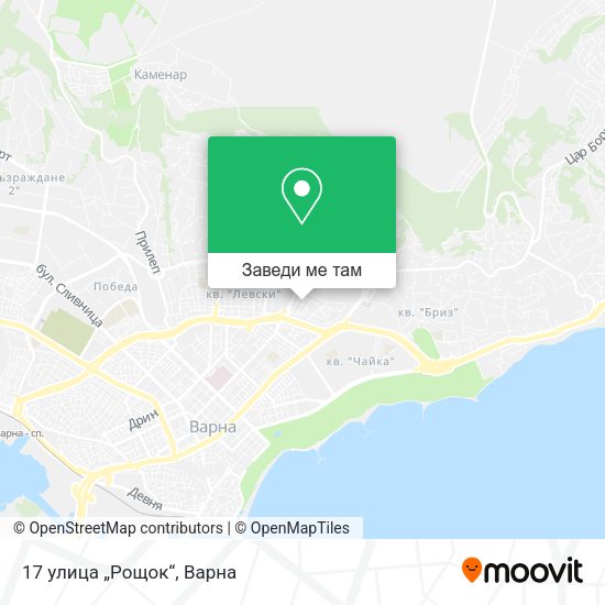 17 улица „Рощок“ карта