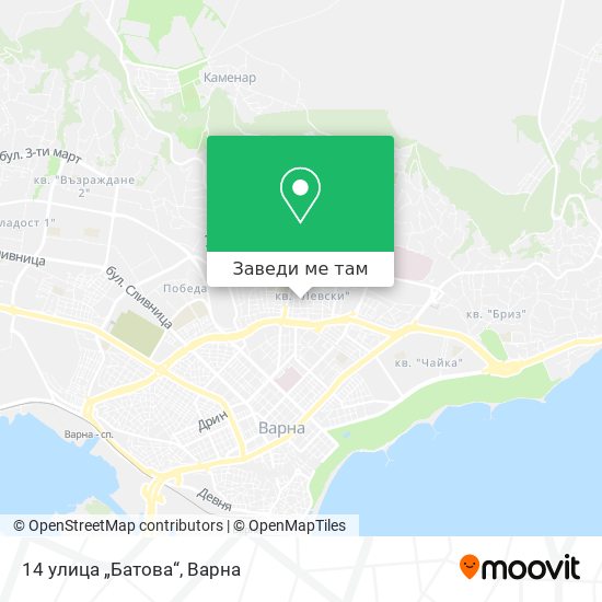 14 улица „Батова“ карта