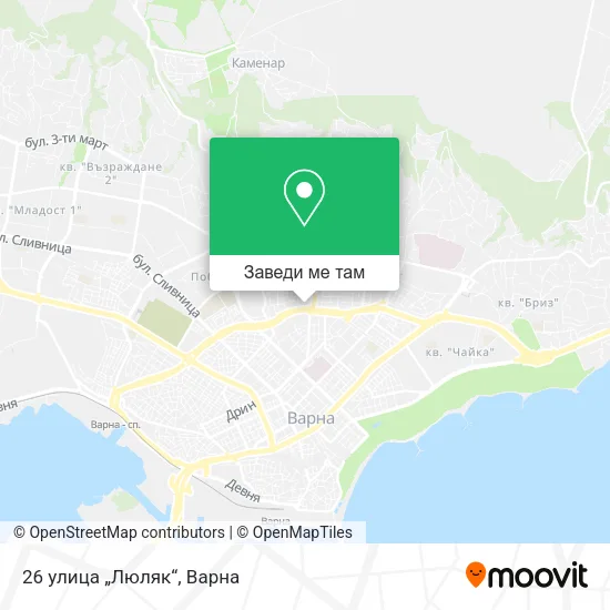 26 улица „Люляк“ карта