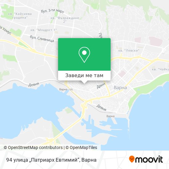94 улица „Патриарх Евтимий“ карта