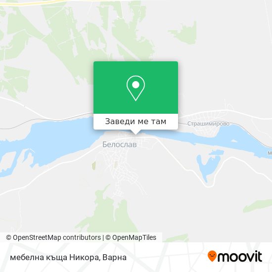 мебелна къща Никора карта