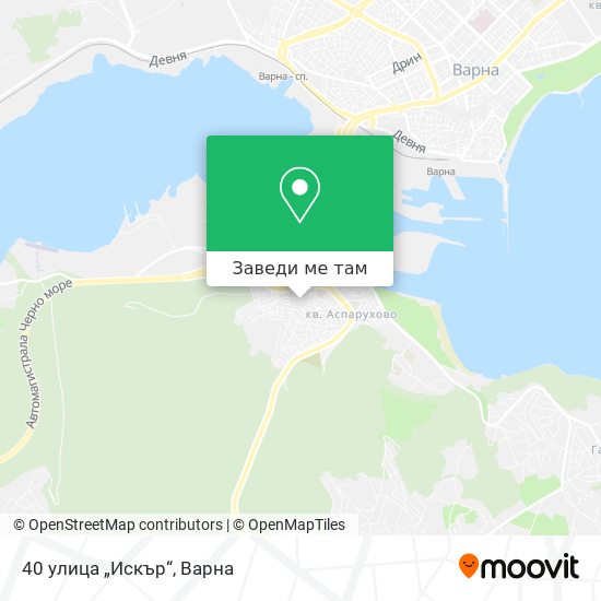 40 улица „Искър“ карта