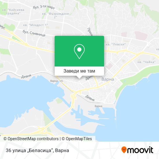 36 улица „Беласица“ карта