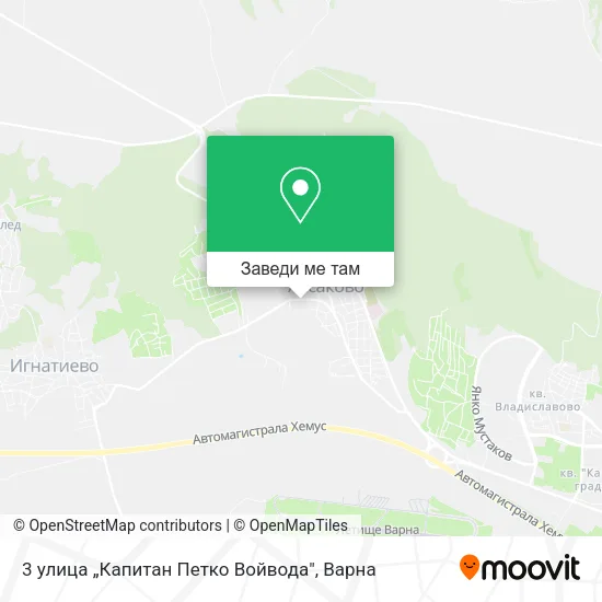 3 улица „Капитан Петко Войвода" карта