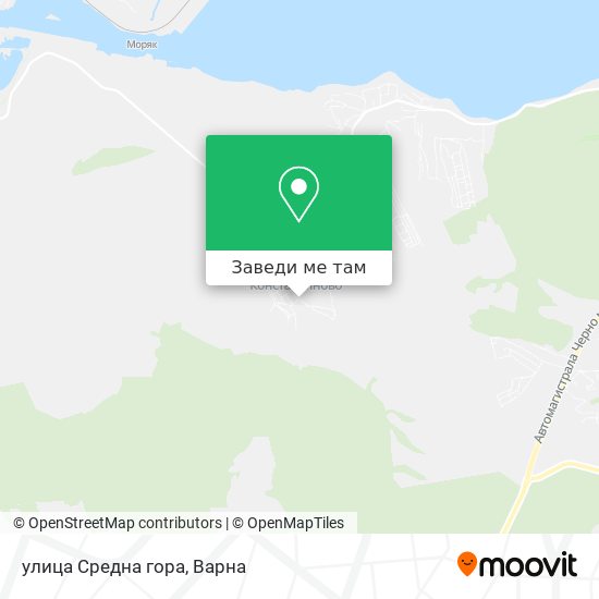 улица Средна гора карта
