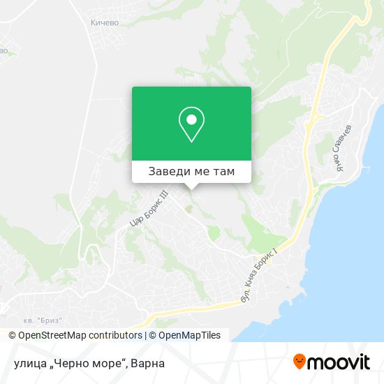 улица „Черно море“ карта