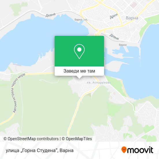 улица „Горна Студена“ карта