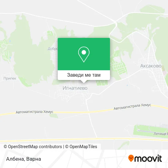 Албена карта