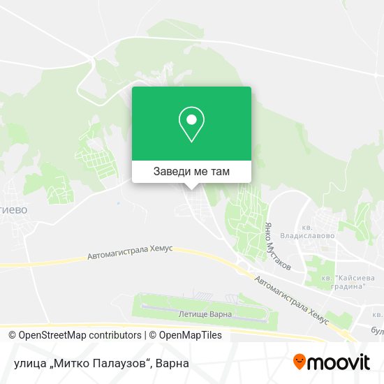 улица „Митко Палаузов“ карта
