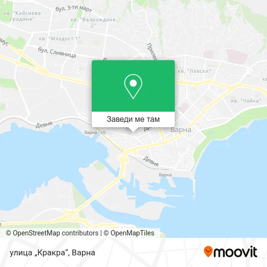 улица „Кракра“ карта