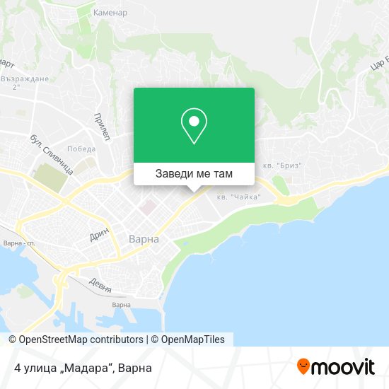 4 улица „Мадара“ карта