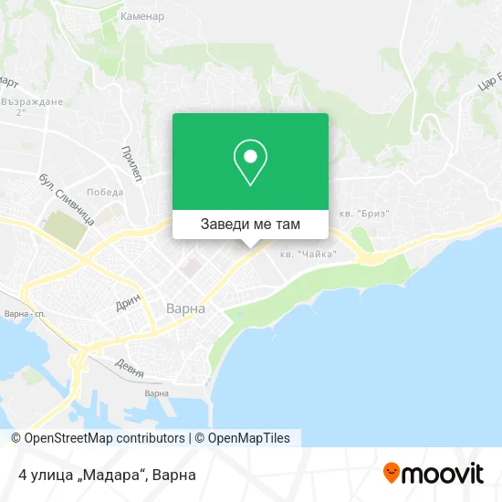 4 улица „Мадара“ карта