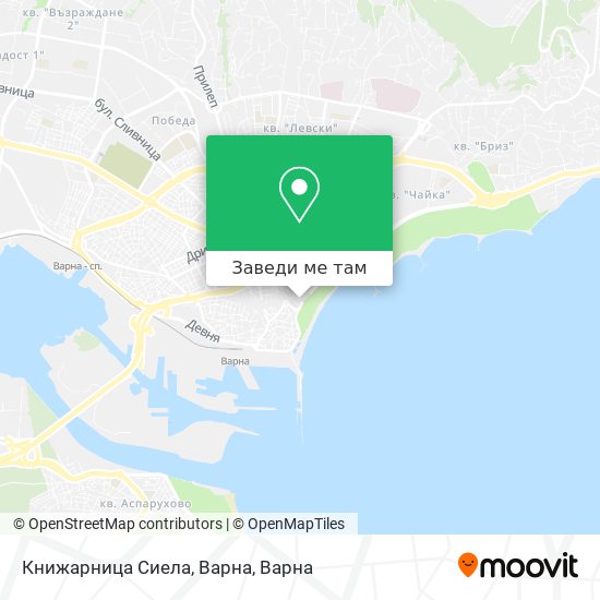 Книжарница Сиела, Варна карта